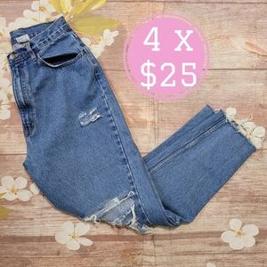 ⭐️ Open Trails distressed high waist jeans